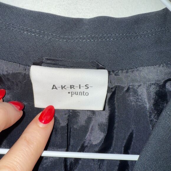 AKRIS Punto Wool Suit Jacket - Charcoal 8 - Picture 5 of 7